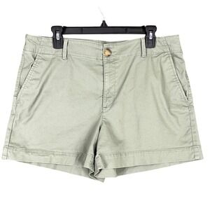 LOFT Shorts The Monroe‎ Size 12 Green Tailored Old Money Casual Classic Coastal
